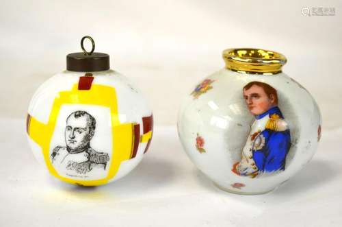 Two Pcs of Napoleon Porcelains