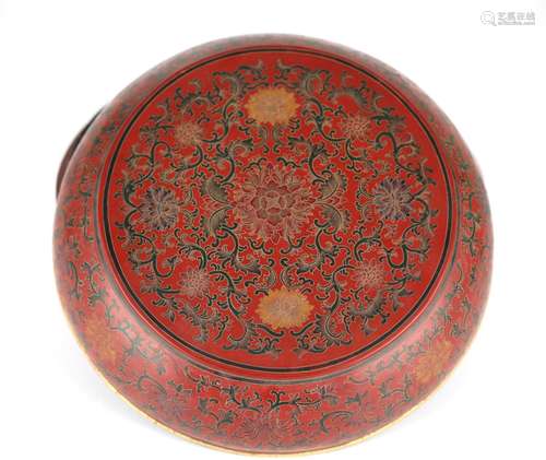 Chinese Rounded Lacquered Box