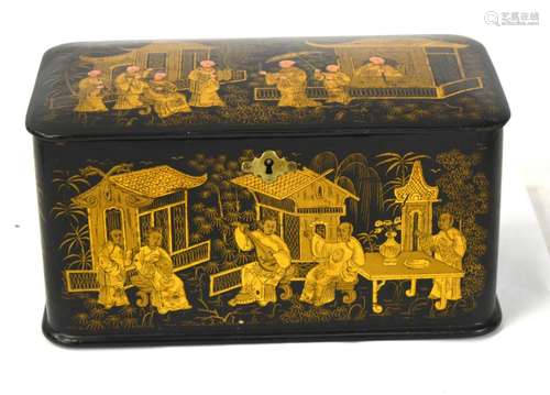 French Gilt Lacquered Box