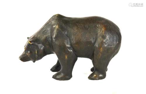 Antique Bronze Figure of Bear