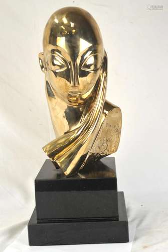 Romanian After Constantin Brancusi Bronze Bust