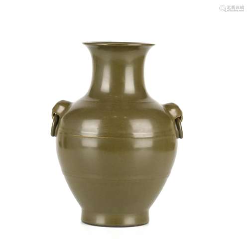 Chinese Tea Dust Glazed Vase