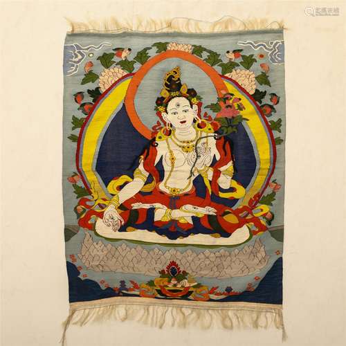 A KE-si Embroidery of Avalokitesvara