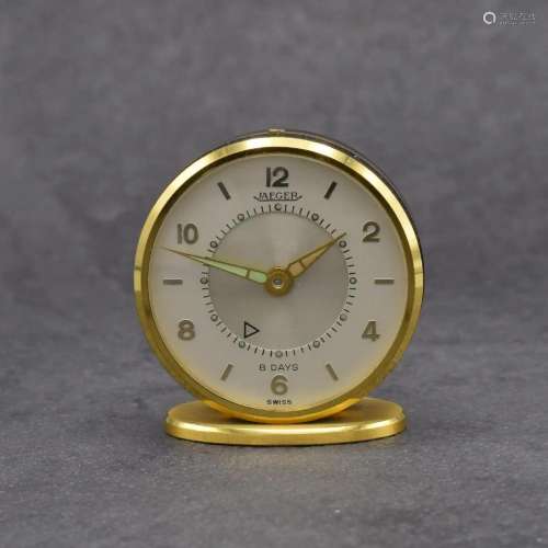 Jaeger Table clock with 8-days movement with alarm