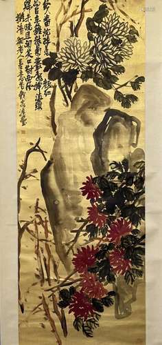 WU CHANGSHUO, FLOWER AND ROCK