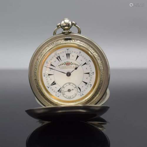 2 open face pocket watches