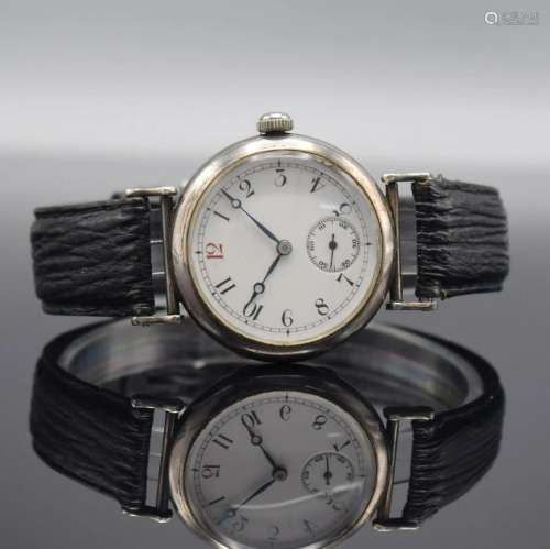 LONGINES early sterling silver wristwatch