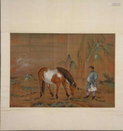 GIUSEPPE CASTIGLIONE, MAN AND HORSE