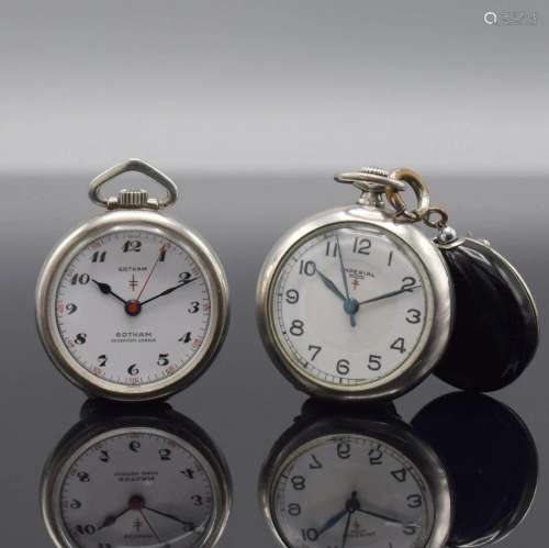 Set of 2 sterling silver nurse watches