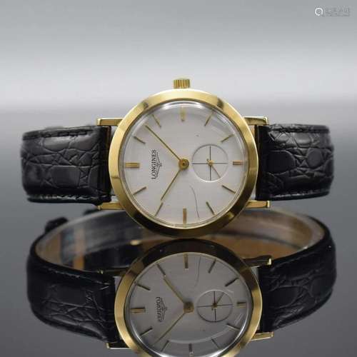 LONGINES-WITTNAUER 14k yellow gold gents wristwatch