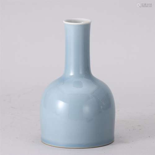 A Pale Blue Glaze Bell Shaped Porcelain Vase