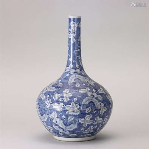 A Blue and White Porcelain Vase