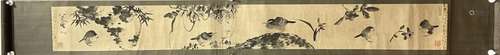 BADA SHANREN, HANDSCROLL PAINTING OF BIRDS