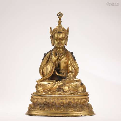 A Gilt Bronze Buddha Statue