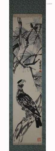 QI BAISHI, EAGLE AND PINE TREE