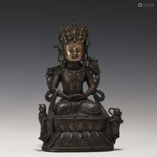 A Bronze Buddha Statue