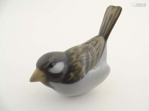 A Royal Copenhagen model of a sparrow, model no. 1…