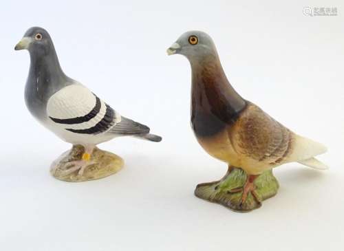 A Beswick model of a pigeon bird, model no. 1383. …