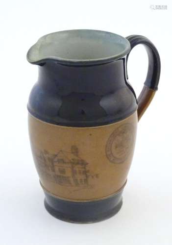 A Royal Doulton stoneware jug, made for the Railwa…