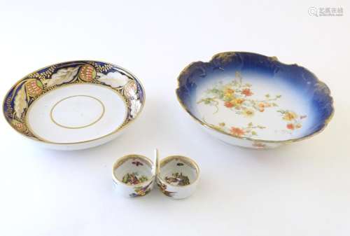 Three Continental items, comprising a French bowl …