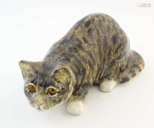 A large Winstanley model of a cat. Marked under, s…