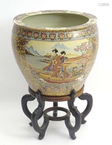 An Oriental planter / jardiniere decorated in the …
