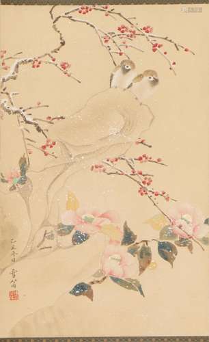 A Chinese Painting of Floral and Bird