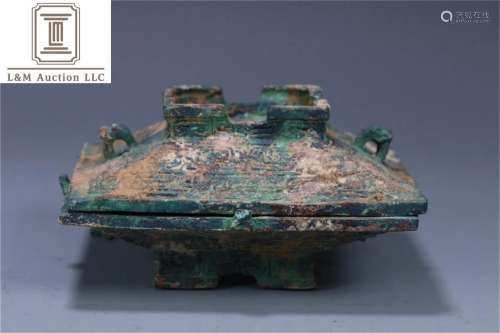 A Chinese Bronze Buddhist Vessel