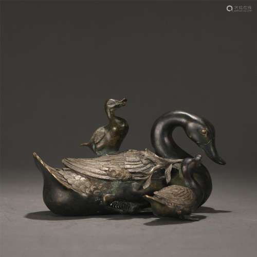 A Bronze Decoration of Ducks