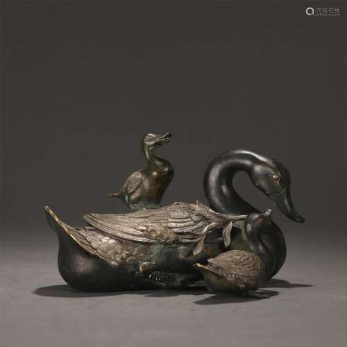 A Bronze Decoration of Ducks