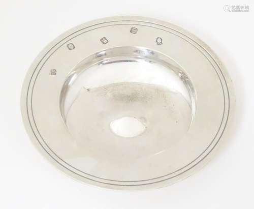 A Britannia Standard silver dish formed as a minia…