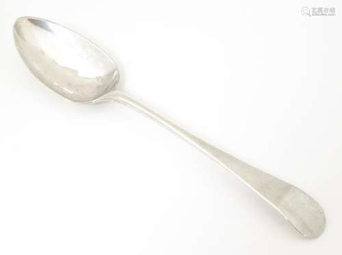 A silver Old English pattern table spoon. Exeter 1…