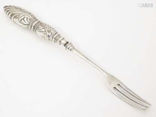 A Victorian silver pickle fork hallmarked Birmingh…