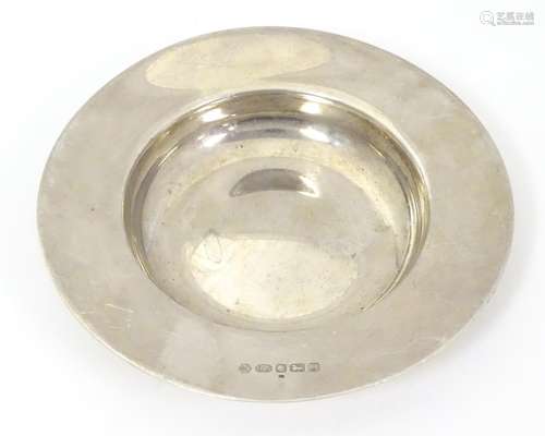 A silver miniature model of a Armada dish, hallmar…