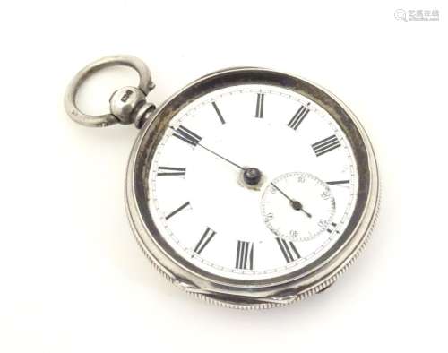 A Victorian silver cased pocket watch …