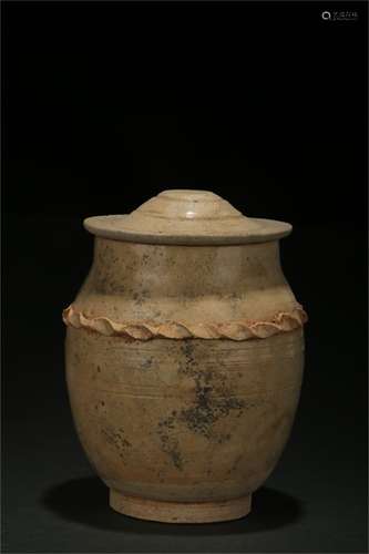 Shadowy Blue Glazed Lidded Pot