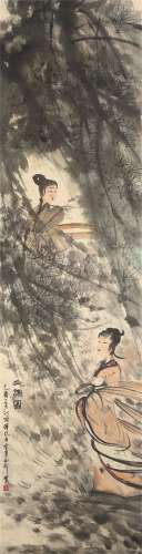 Vertical Painting by Fu Baoshi