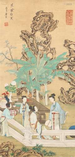 Vertical Painting by Tang Bohu