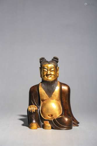 Gilt Copper Statue of Taoist Buddha