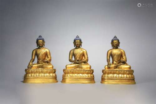 Gilt Copper Buddhas of Three Periods