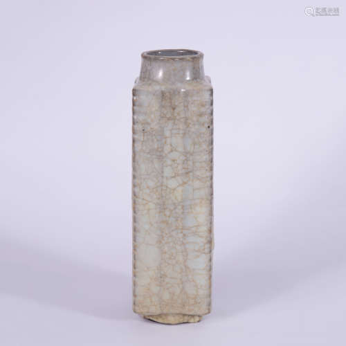 A Longquan Guan Type Square Cong-Form Vase