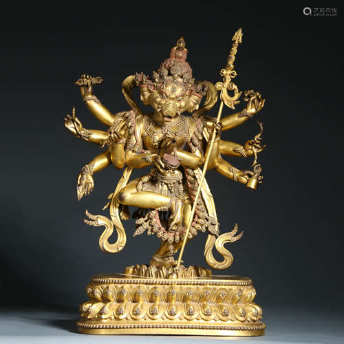 A Gilt Bronze Figure of Buddha