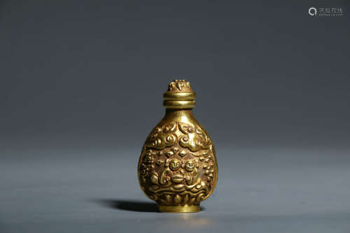 A Gold Made Snuff Bottle