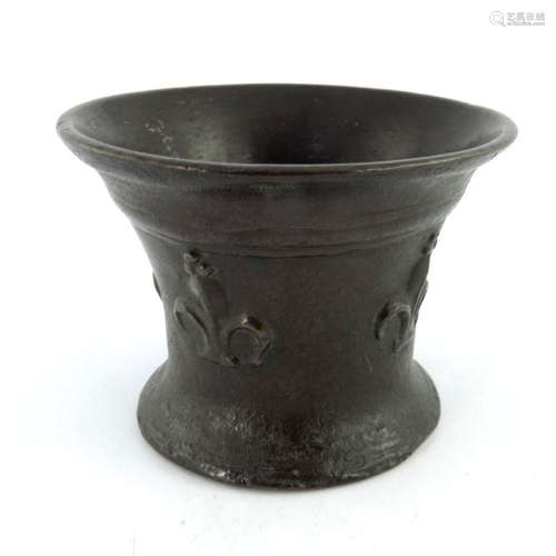 A 17th century bronze mortar, possibly G