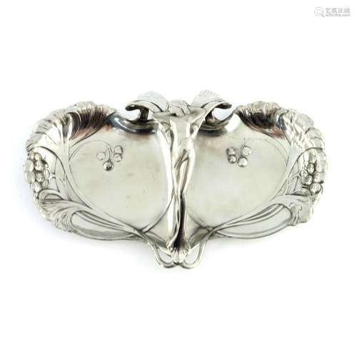 WMF, a Jugendstil silver plated two sect