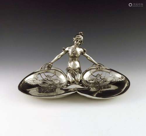 WMF, a Jugendstil silver plated twin sec