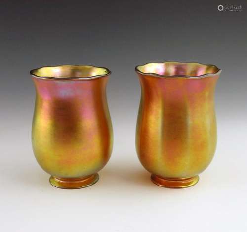 Louis Comfort Tiffany (attributed), two