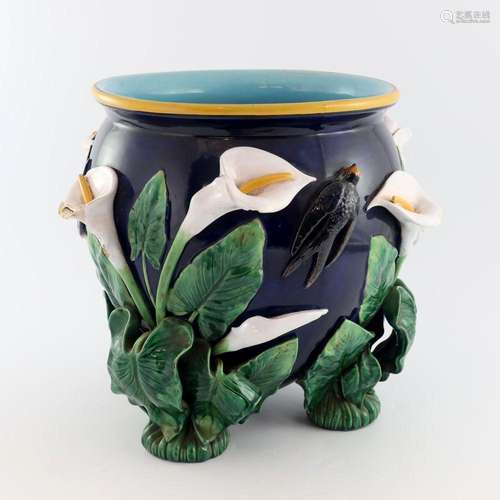 George Jones, a majolica jardiniere, rel