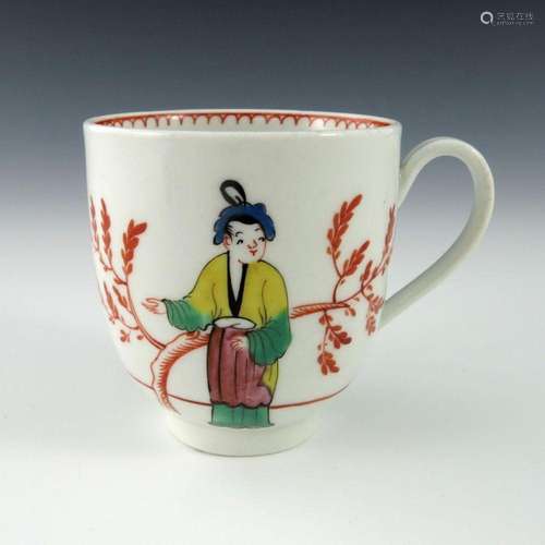 A Worcester polychrome coffee cup, circa