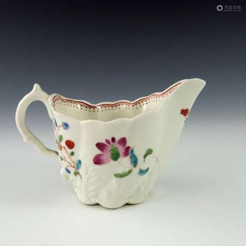 A Worcester polychrome low Chelsea Ewer